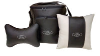 Набор подарочный Ford: сумка холодильник 20л + подушка-подголовник +  подушка в салон