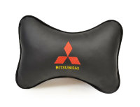 (2шт) Подушка подголовник в машину с логотипом Mitsubishi