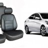 Чехлы сидений Hyundai Solaris 2/3 SEDAN с 2010 авточехлы экокожа