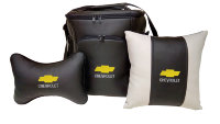 Набор подарочный Chevrolet: сумка холодильник 20л + подушки-подголовники +  подушки в салон