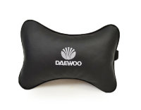 (2шт) Подушка подголовник в машину с логотипом Daewoo