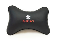(2шт) Подушка подголовник в машину с логотипом Suzuki
