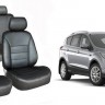 Чехлы сидений Ford Kuga II от 2012 (авточехлы экокожа)